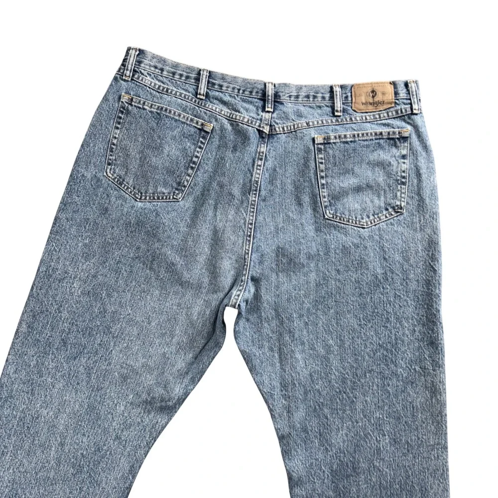 Wrangler Mens Western Workwear Cowboy Rodeo Ranch Jeans‎ 44x30 Relaxed Fit Denim